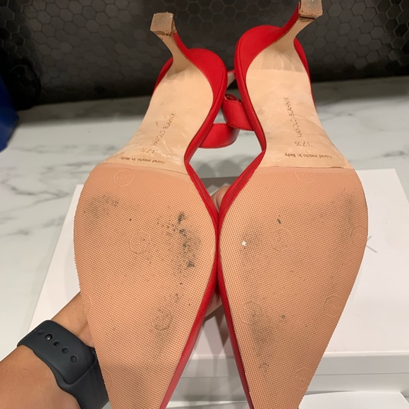 Manolo Blahnik Carolyne 70 Slingback Heels - Picture 4 of 5